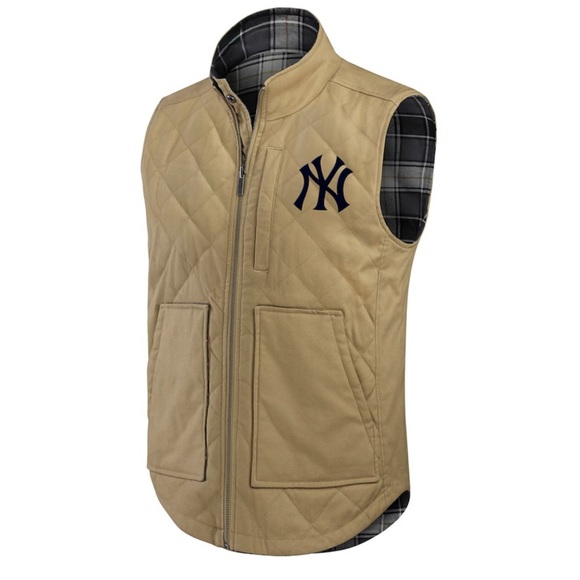 New York Yankees Darius Rucker Collection by Fanatics Reversible Full-Zip Vest - Picture 2 of 11